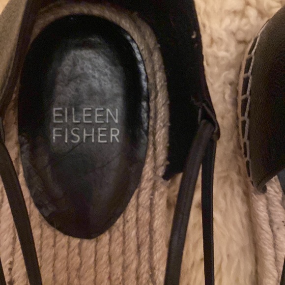 Eileen Fisher leather & weave flats - Picture 4 of 6